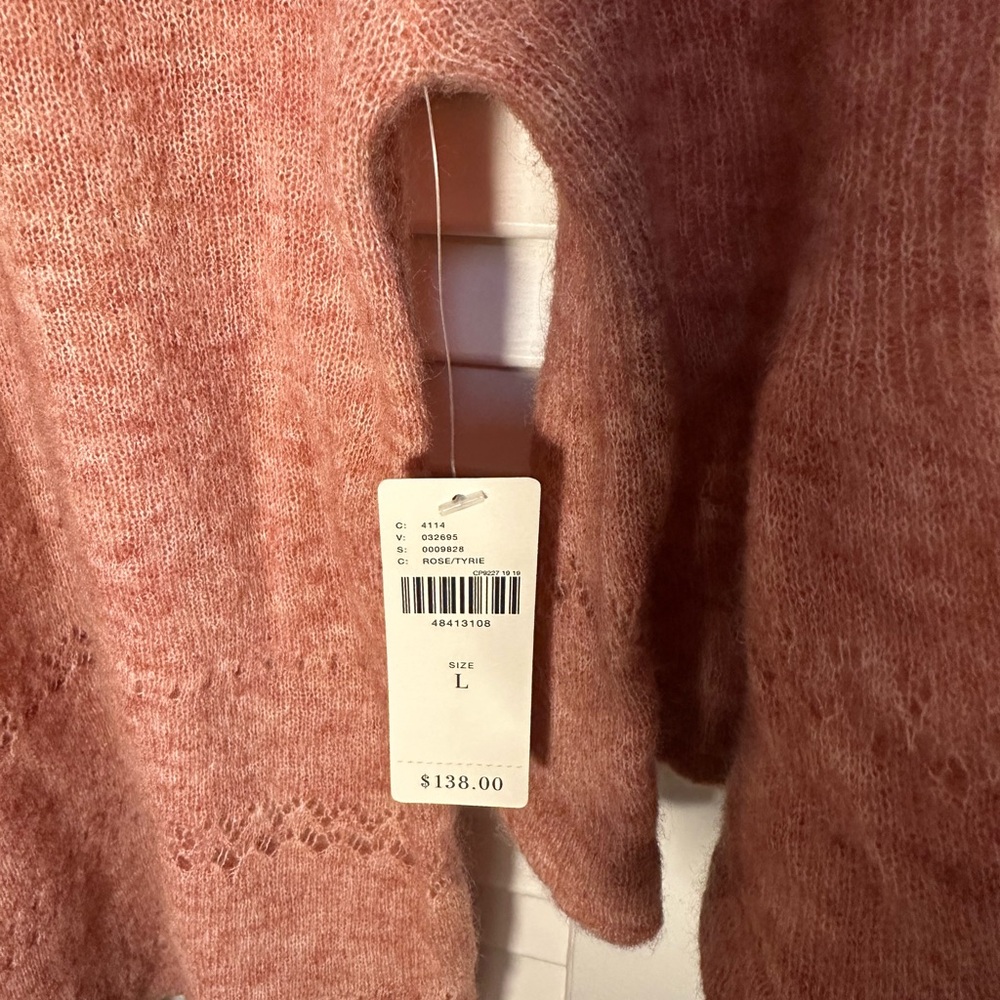 NWT Feathers Bone by Anthropologies lightweight sweater size L - Picture 3 of 8
